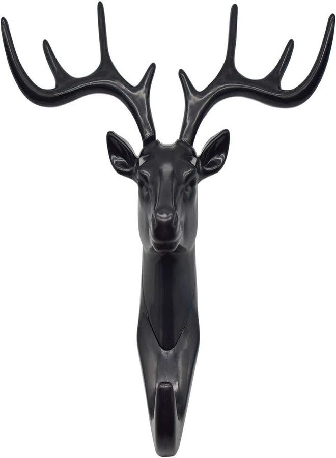 FLORISCA Deer Key Holder, Creative Deer Head Traceless Wall Hook, 3D Plastic Wall Hanging Hook for Keys, Small Accessories, Home Organization (Pack of 1) - Image 2
